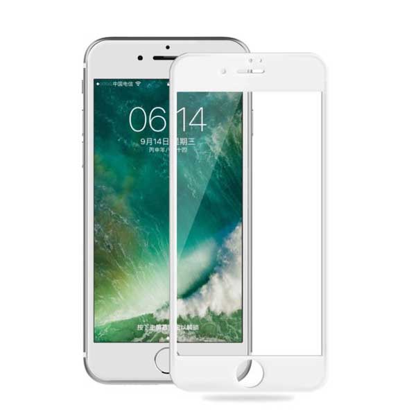 گلس تمام چسب آیفون iPhone 7/8/SE 2020 سفید
