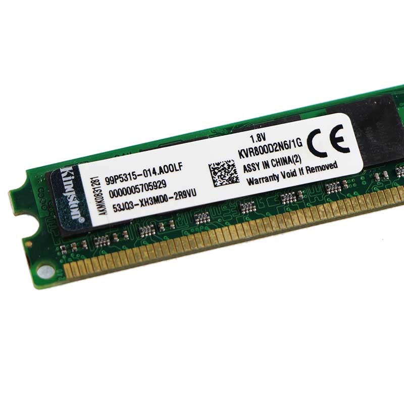 رم کامپیوتر Kingston KVR800 D2R1 1GB