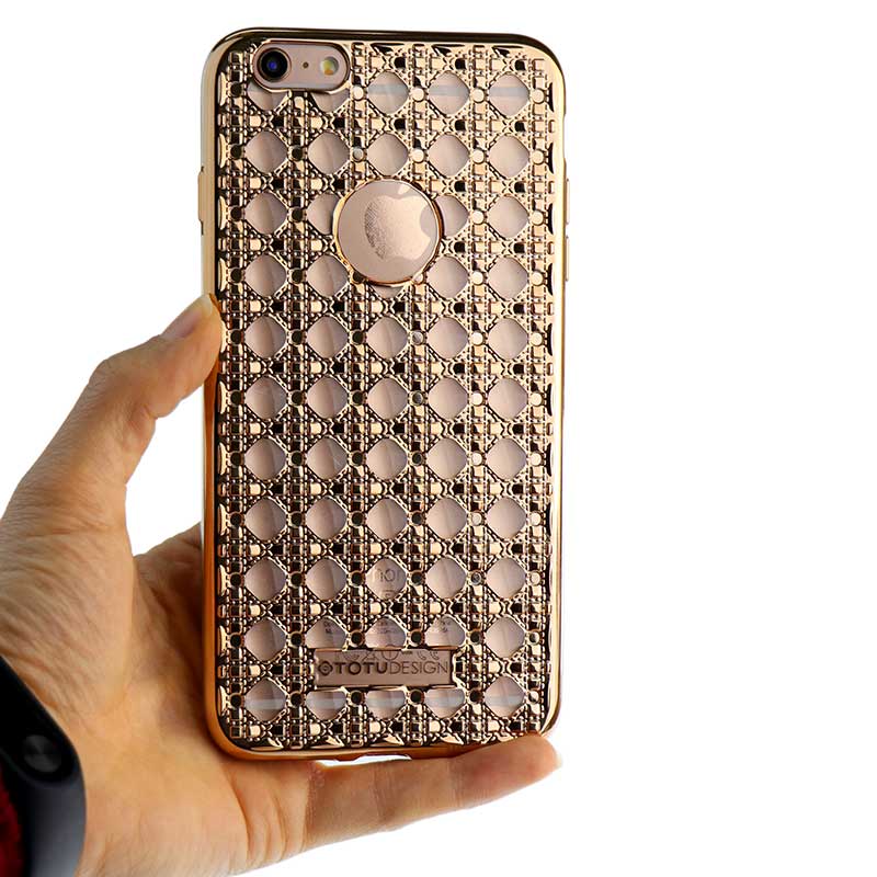 قاب ژله ای Totu 3D آیفون iPhone 6 Plus طلایی