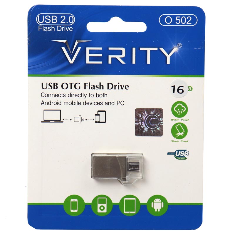 فلش 16 گیگ وریتی Verity O502 OTG