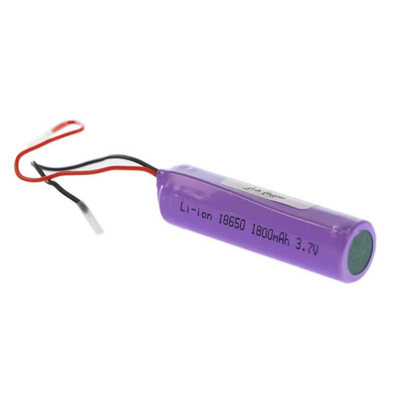 باتری لیتیوم استوانه ای سیم دار 1800mAh