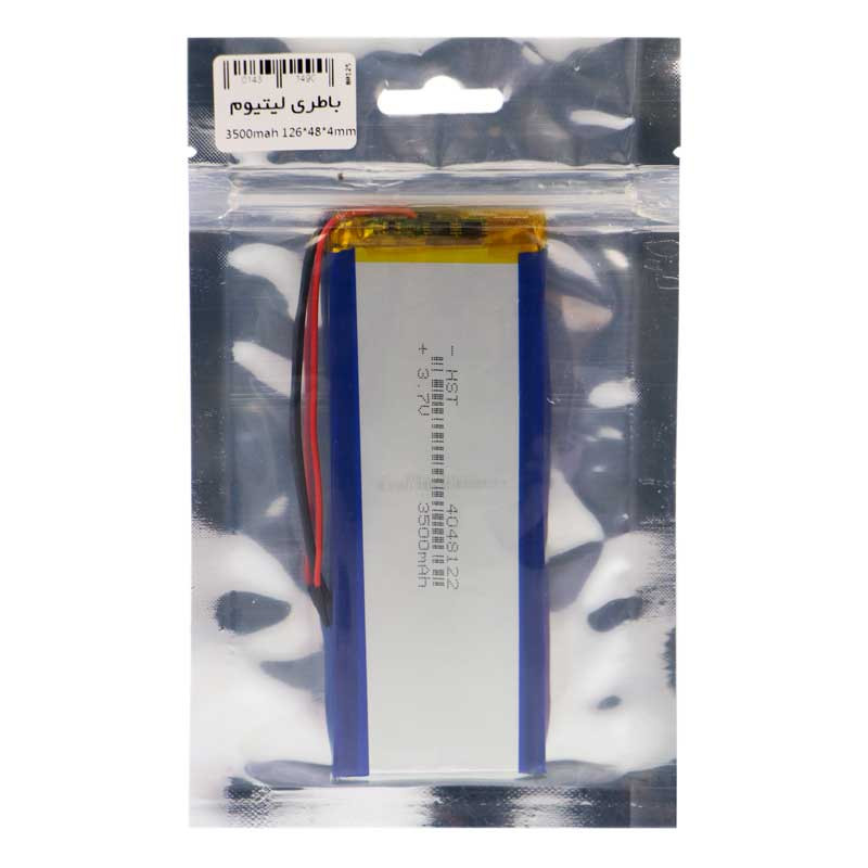 باتری لیتیوم 3500mAh 126*48*4mm