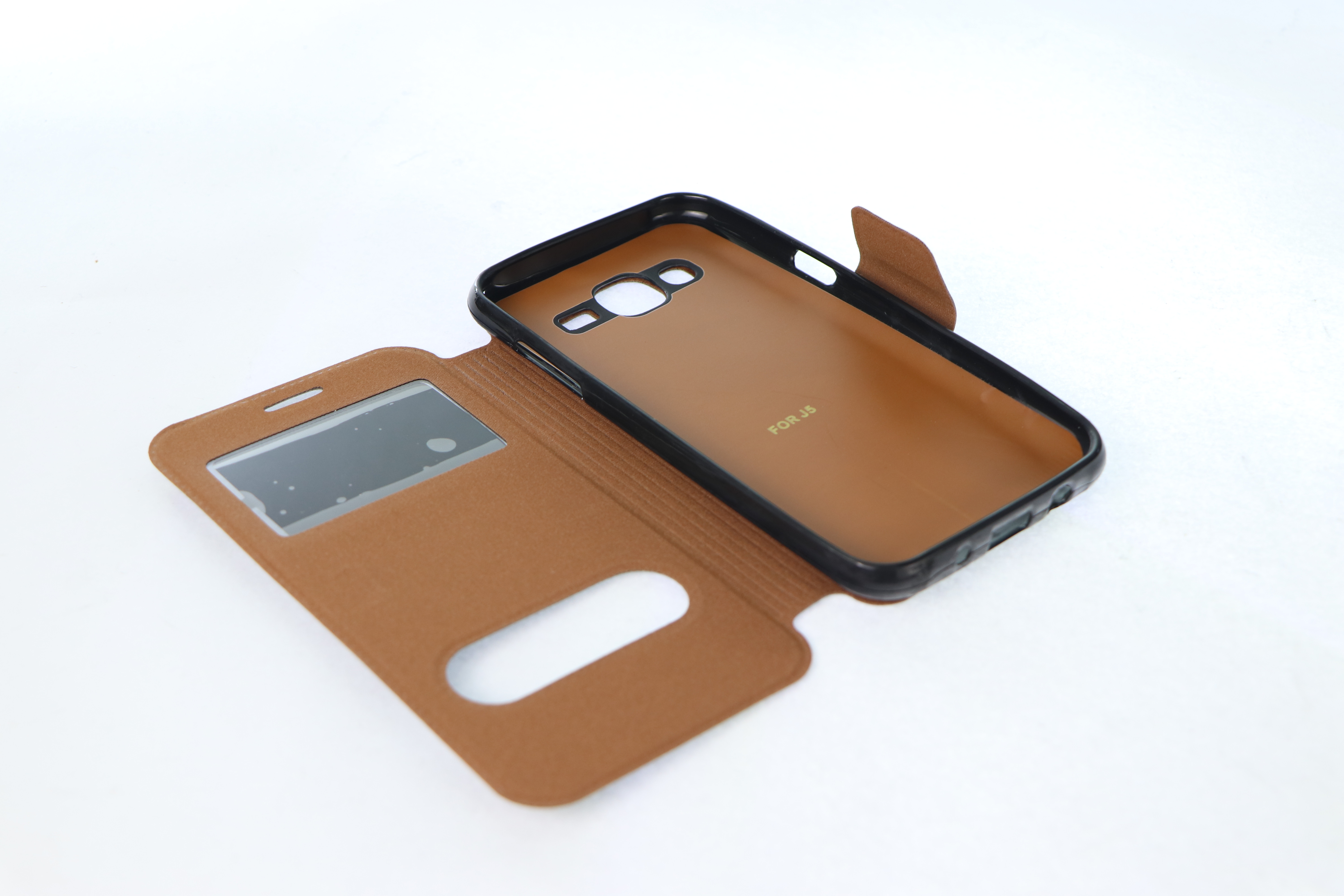 کیف کلاسوری چرمی Samsung J5 مشکی