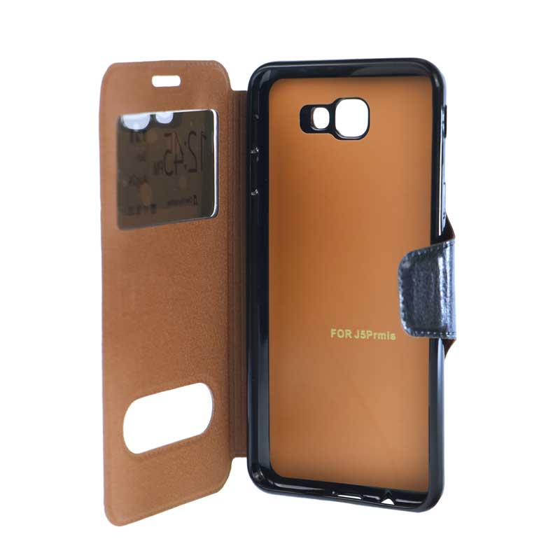 کیف کلاسوری چرمی Samsung J5 Prime مشکی