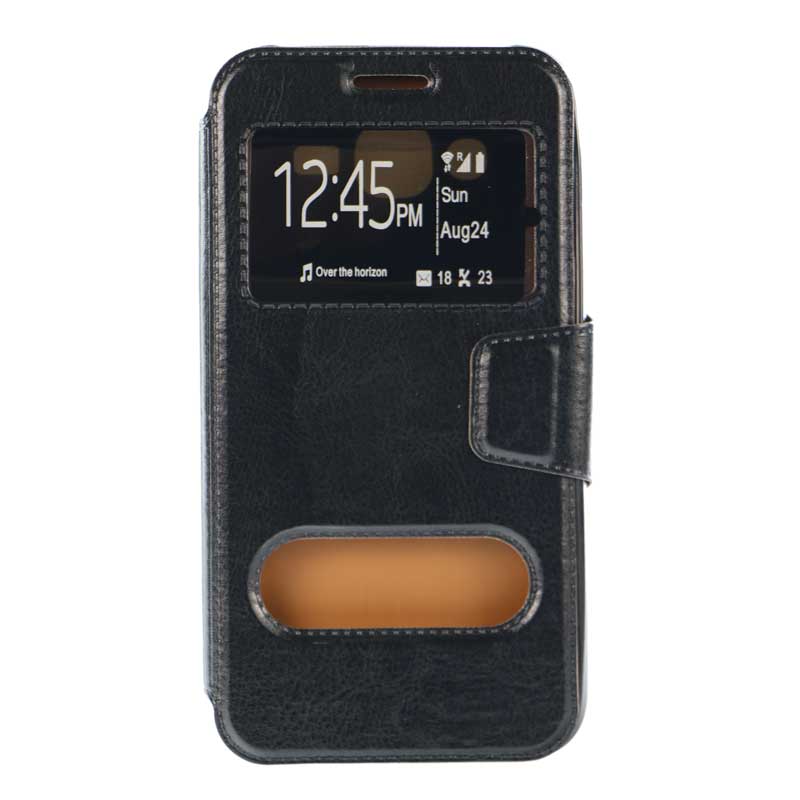 کیف کلاسوری چرمی Samsung J5 مشکی