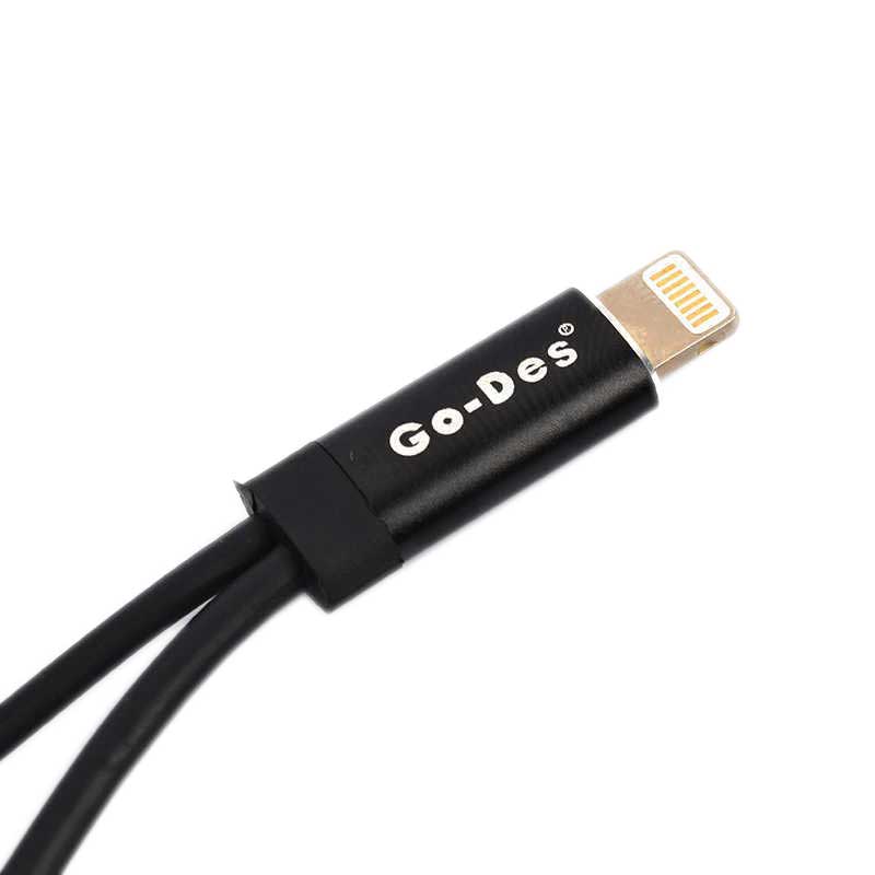 تبدیل آیفونی 1 به 2 صدا و شارژ Go-Des GD-UC11