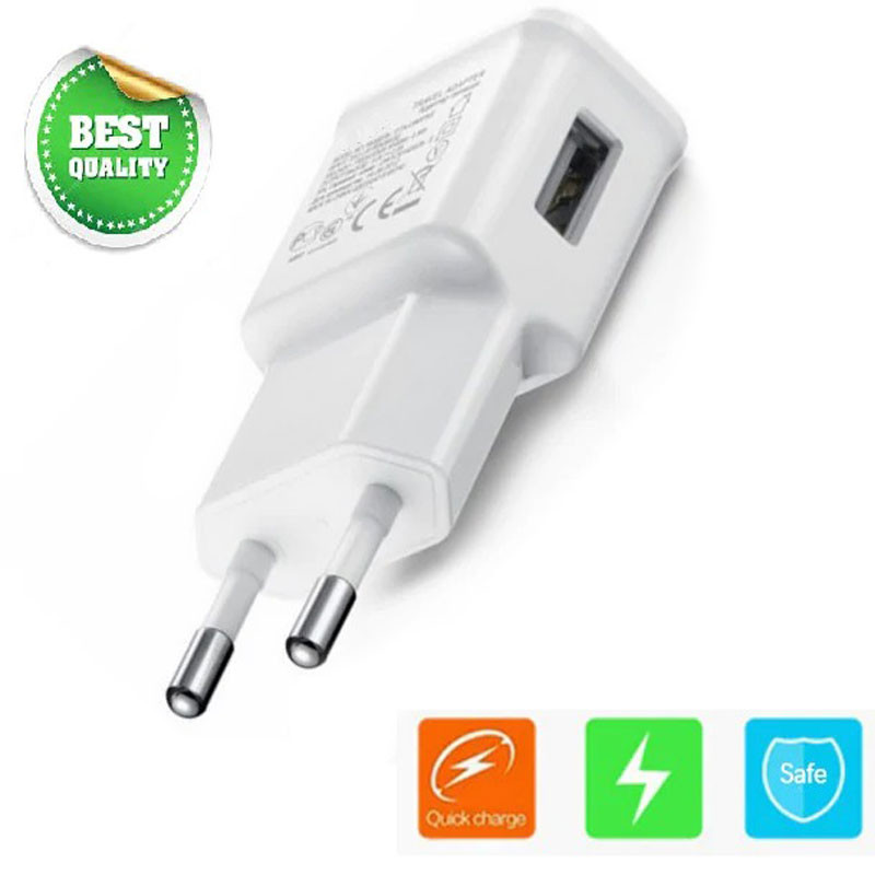 شارژر دیواری طرح Samsung 9W 2.0A پکدار + میکرو یو اس بی