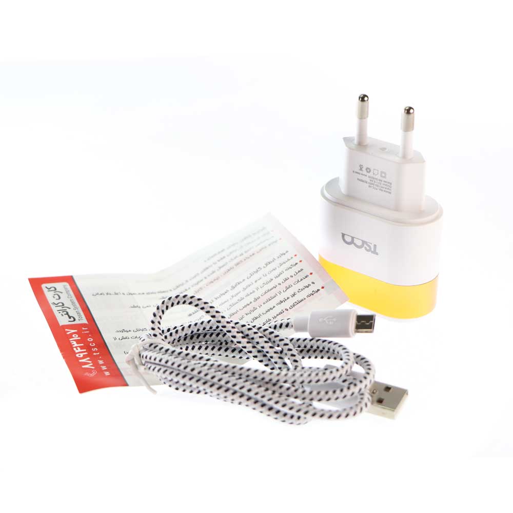 شارژر دیواری TSCO TTC 45 + کابل میکرو یو اس بی