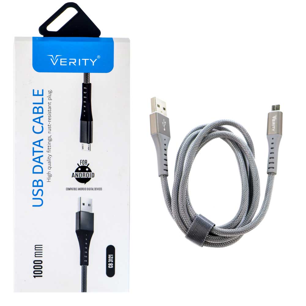 کابل میکرو یو اس بی Verity CB3121 1m شیلددار