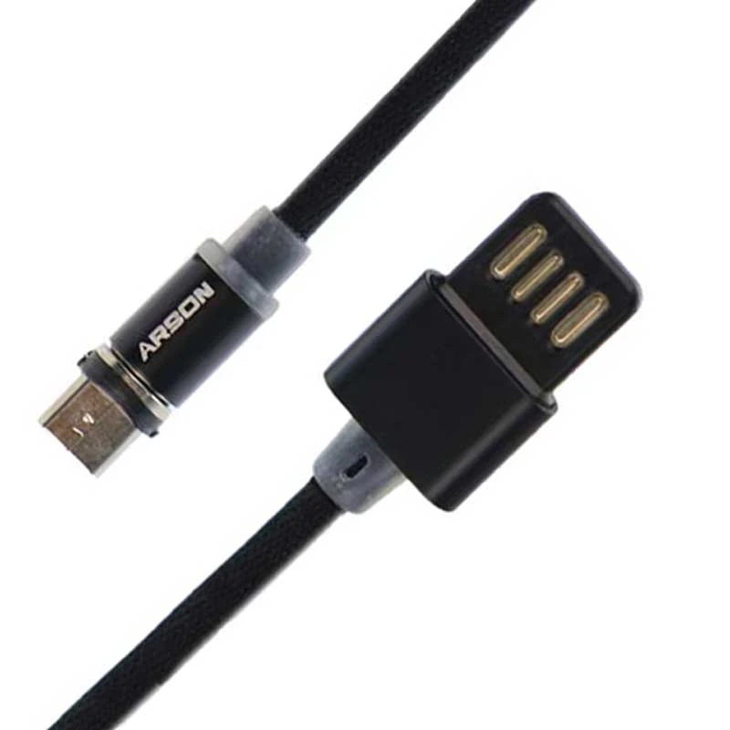 کابل میکرو یو اس بی مگنتی Arson AN-M1 1m روکش دار