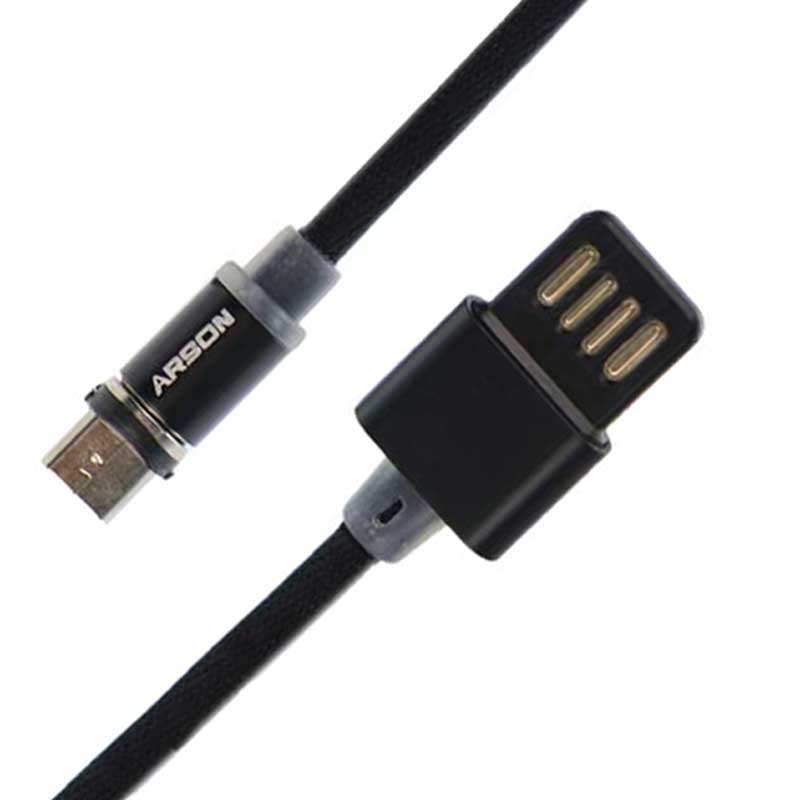 کابل میکرو یو اس بی مگنتی Arson AN-M1 1m روکش دار