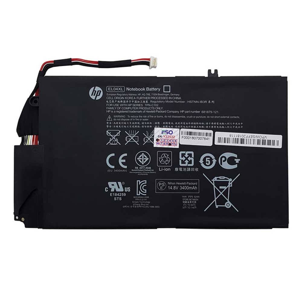 باتری لپ تاپ اچ پی hp ENVY 4-1000_EL04XL