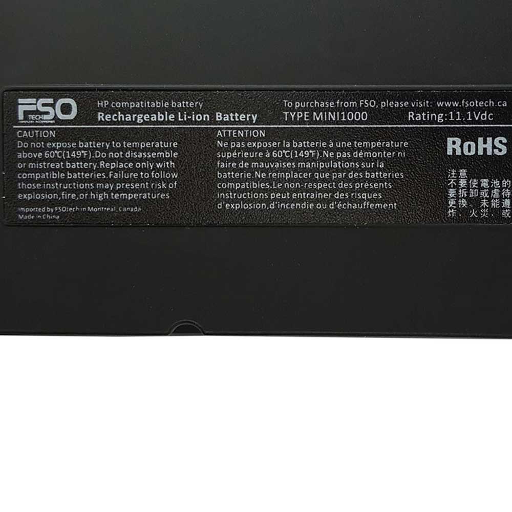 باتری لپ تاپ اچ پی hp Mini 1000-6Cell