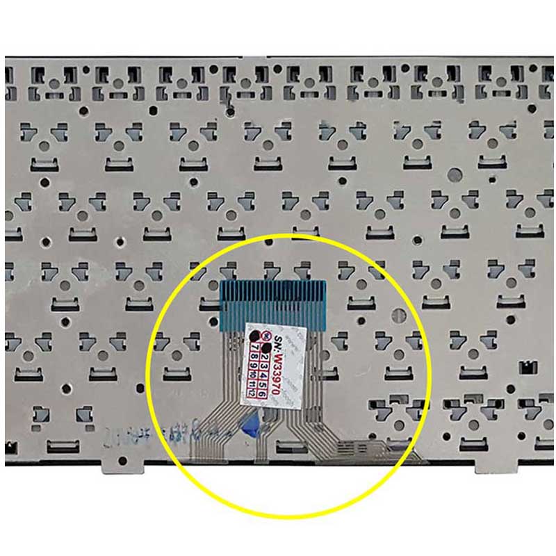 کیبورد لپ تاپ  ASUS Eee PC 1005-1001 Flat Big با فریم فلت پهن - مشکی