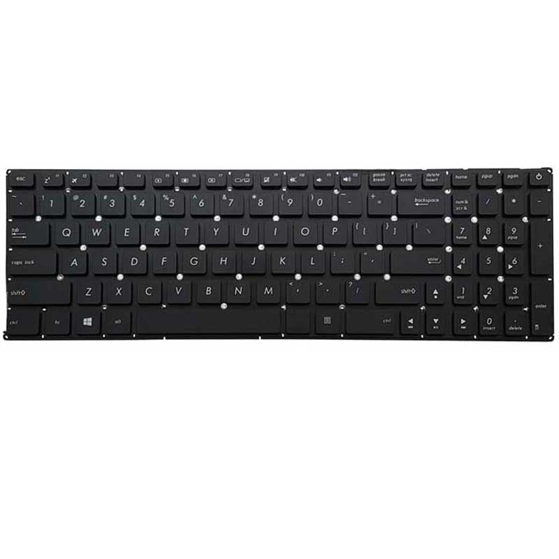 کیبورد لپ تاپ ASUS X540 اینتر کوچک بدون فریم - مشکی