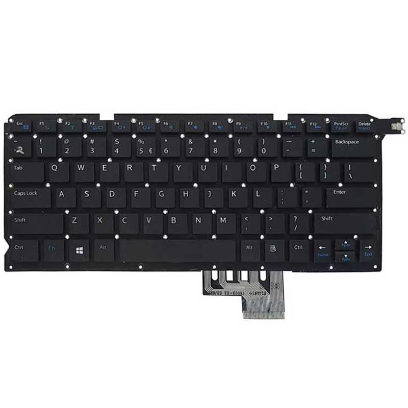 کیبورد Dell 5460-Latitude E5470 با اینتر کوچک بدون فریم - مشکی
