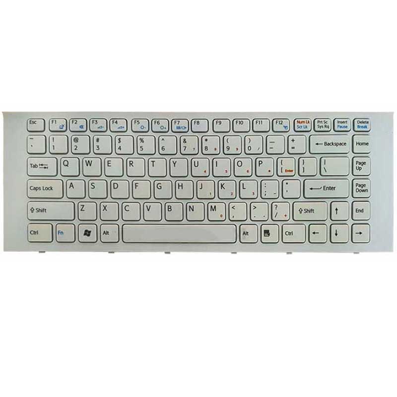 کیبورد Sony VPC-EG با فریم - سفید