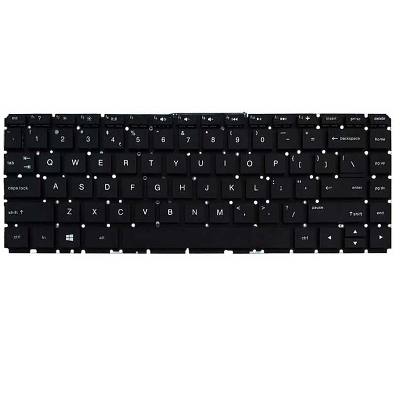 کیبورد لپ تاپ HP Compaq 14-AC اینتر کوچک بدون فریم - مشکی