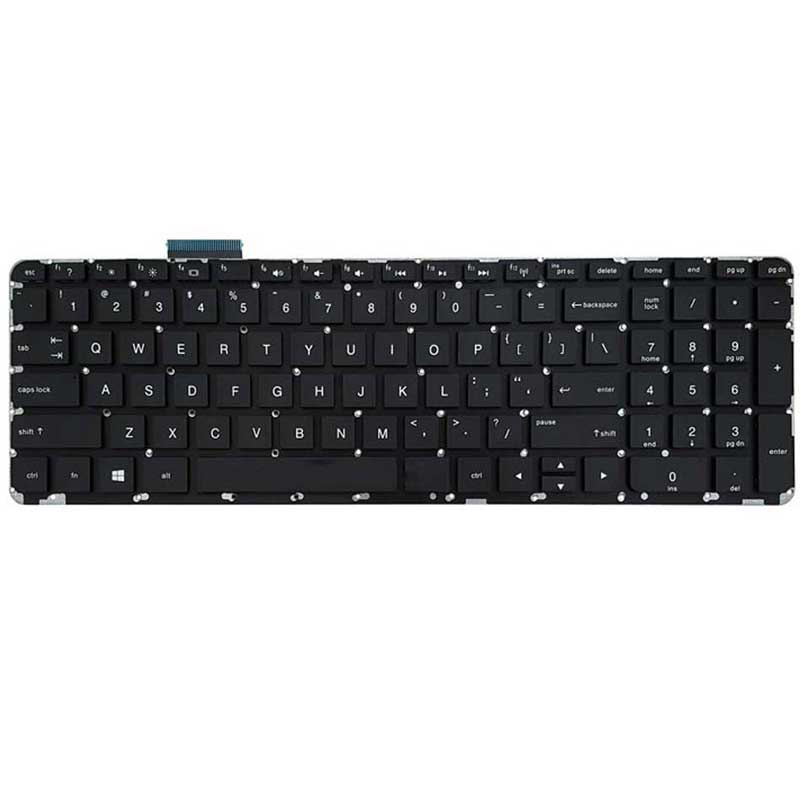 کیبورد لپ تاپ HP ENVY 15-ENVY 17 اینتر کوچک بدون فریم - مشکی