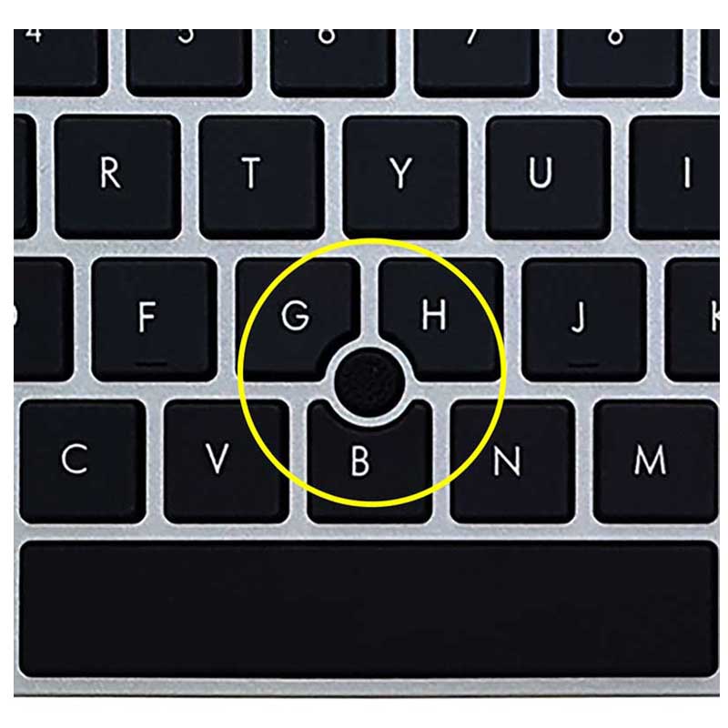 کیبورد لپ تاپ HP EliteBook 8560P با موس فریم نقره ای - مشکی