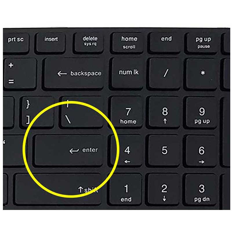 کیبورد لپ تاپ HP ProBook 4540 اینتر کوچک با فریم مشکی