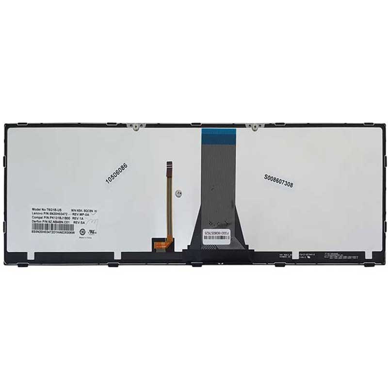 کیبورد Lenovo IdeaPad G50-70 بک لایت - با فریم نقره ای
