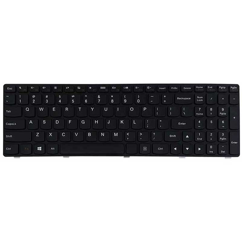کیبورد لپ تاپ لنوو Lenovo IdeaPad G500-G505-G510 با فریم مشکی