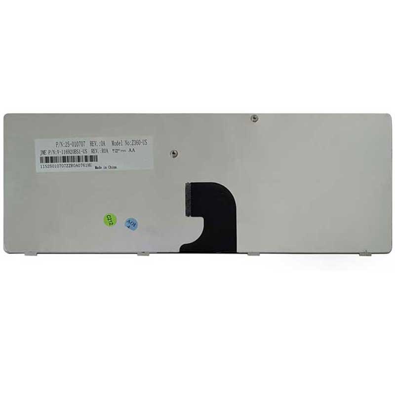 کیبورد Lenovo IdeaPad Z360 با فریم نقره ای - مشکی