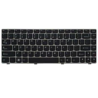کیبورد Lenovo IdeaPad Z360 با فریم نقره ای - مشکی