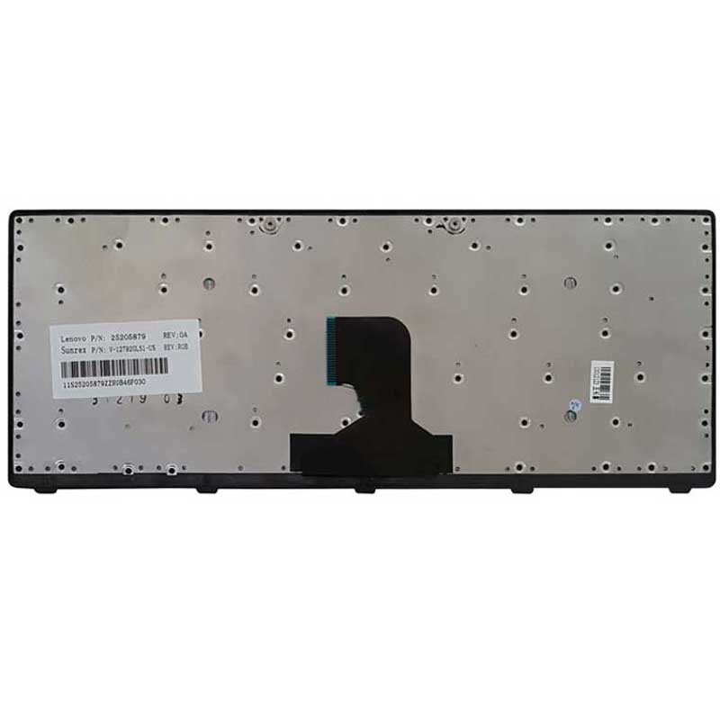 کیبورد Lenovo IdeaPad Z400 با فریم نقره ای - مشکی