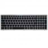 کیبورد لپ تاپ لنوو Lenovo IdeaPad Z510 -Z500 با فریم نقره ای - مشکی
