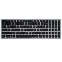 کیبورد لپ تاپ لنوو Lenovo IdeaPad Z510 -Z500 با فریم نقره ای - مشکی