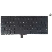 کیبورد لپ تاپ MacBook Pro A1278 اینتر بزرگ به همراه کلید پاور - مشکی