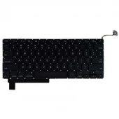 کیبورد لپ تاپ MacBook Pro A1286 اینتر کوچک به همراه کلید پاور - مشکی