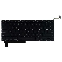 کیبورد لپ تاپ MacBook Pro A1286 اینتر کوچک به همراه کلید پاور - مشکی