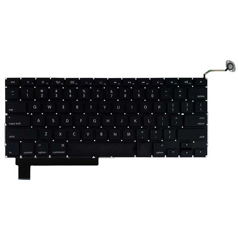 کیبورد لپ تاپ MacBook Pro A1286 اینتر کوچک به همراه کلید پاور - مشکی