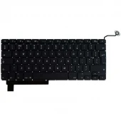 کیبورد لپ تاپ MacBook Pro A1286 اینتر بزرگ به همراه کلید پاور - مشکی