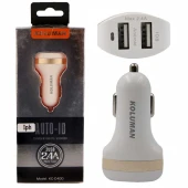 شارژر فندکی Koluman KC-C400 + کابل آیفونی