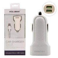 شارژر فندکی Koluman KC-C500 + کابل میکرو یو اس بی