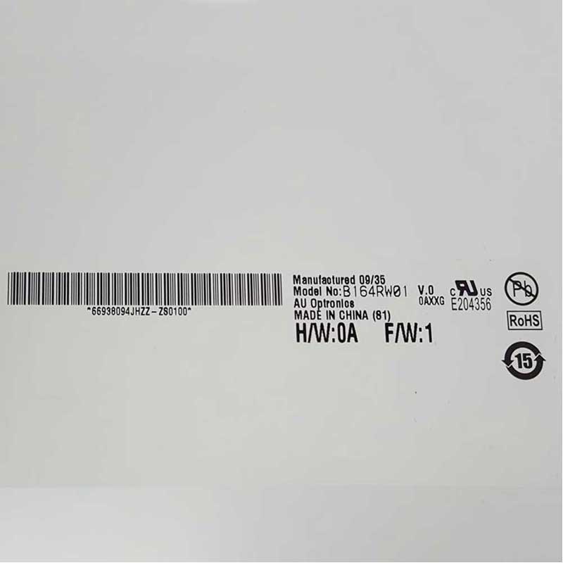 ال سی دی لپ تاپ 16.4 اینچ AUO B164RW01 V.0 ضخیم 30 پین