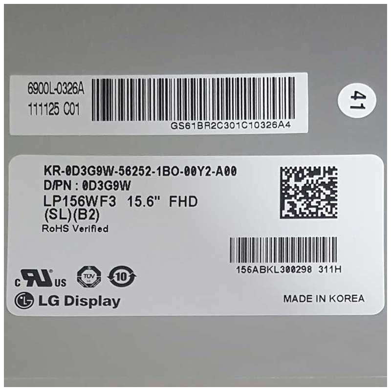 ال ای دی لپ تاپ 15.6 اینچ LG LP156WF3-SL B2 ضخیم براق 50 پین Full HD-IPS