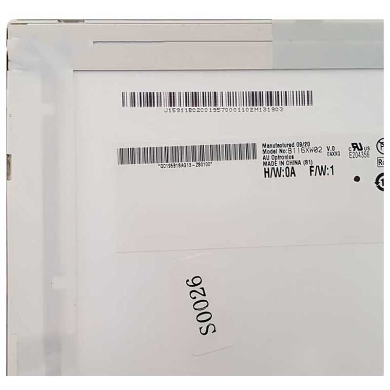 ال ای دی لپ تاپ 11.6 اینچ AUO B116XW02-V.0 ضخیم براق 40 پین