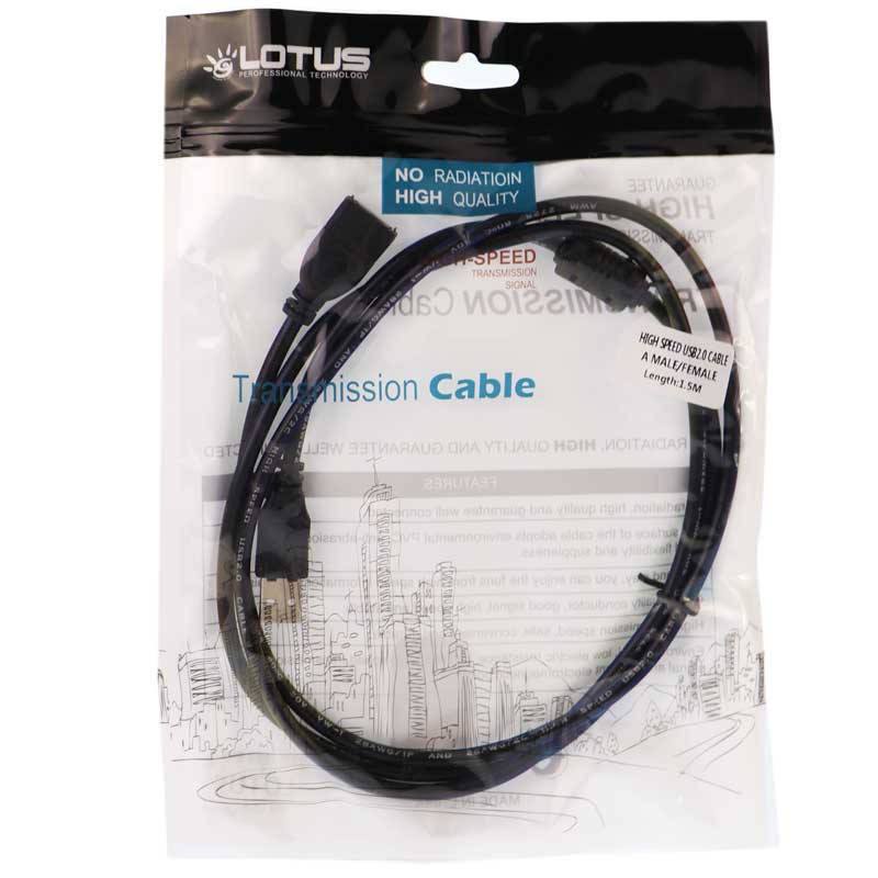 کابل افزایش طول Lotus USB 1.5m