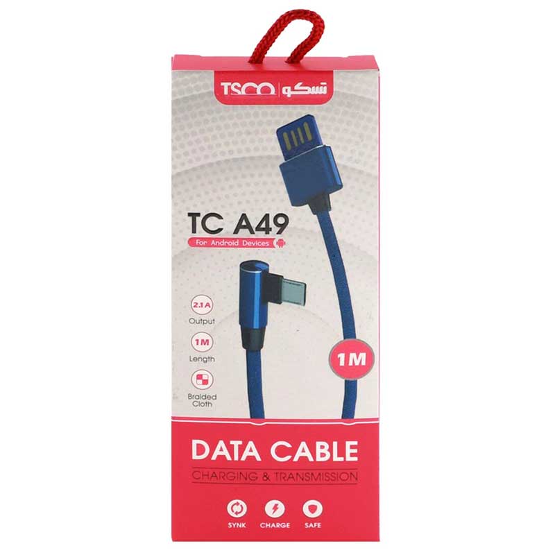 کابل میکرو یو اس بی TSCO TC A49 1m یک سر L