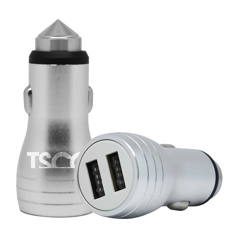 شارژر فندکی TSCO TCG2 3.4A + کابل میکرو یو اس بی