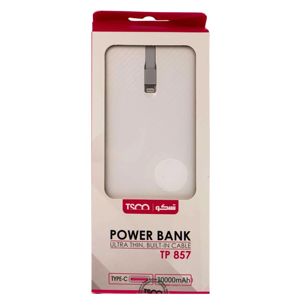 پاوربانک تسکو TSCO TP 857 10000mAh سفید