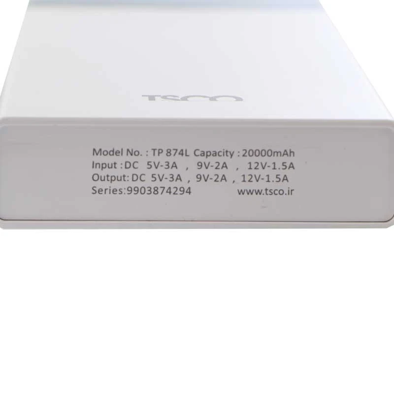 پاور بانک فست شارژ 20000 تسکو TSCO TP 874L