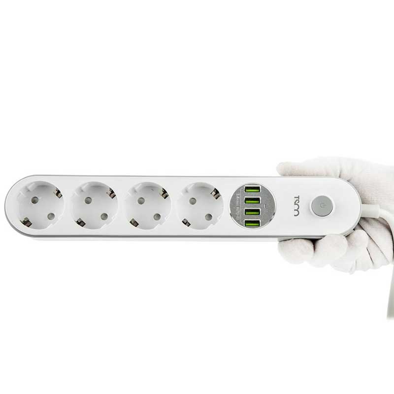 چهار راهی برق TSCO TPS 548U + چهار پورت USB