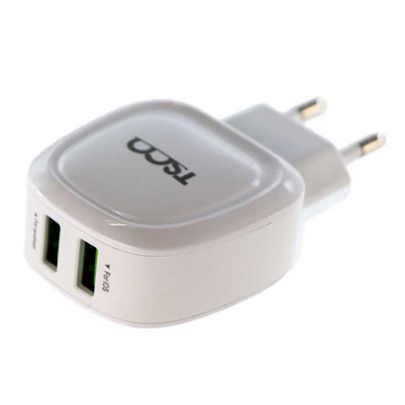 شارژر دیواری TSCO TTC 46 2Port + کابل میکرو یو اس بی