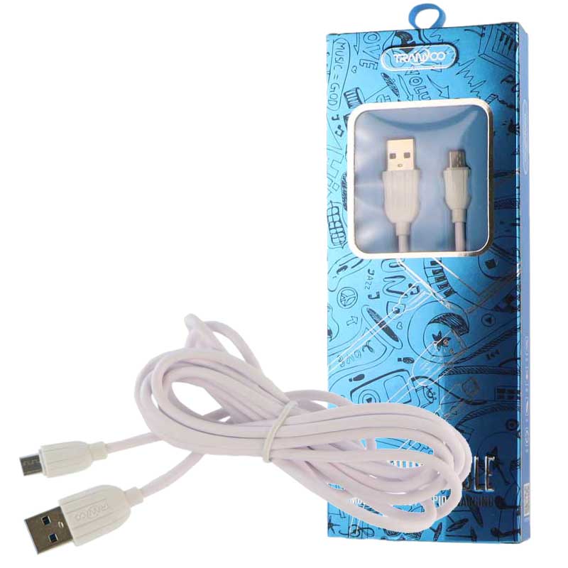 کابل میکرو یو اس بی Tranyoo X2 2.1A 2m